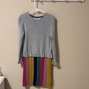 Mini Boden Sparkly Party Knit Sweater Dress